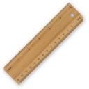 Image of Bamboo Ruler 15cm/6inch